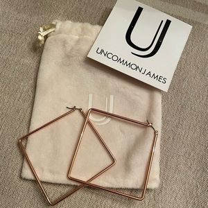 Uncommon James Square Hoop Earrings (RoseGold)